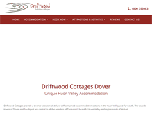 Tablet Screenshot of driftwoodcottages.com.au